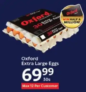 Oxford Freshmarket Oxford Extra Large Eggs offer