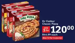 Oxford Freshmarket Dr Oetker Classic Pizza offer