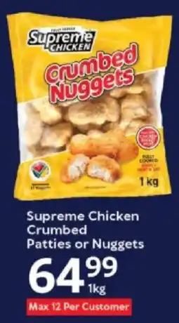 Oxford Freshmarket Supreme Chicken Crumbed Patties or Nuggets offer