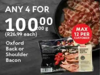 Oxford Freshmarket Oxford Back or Shoulder Bacon offer