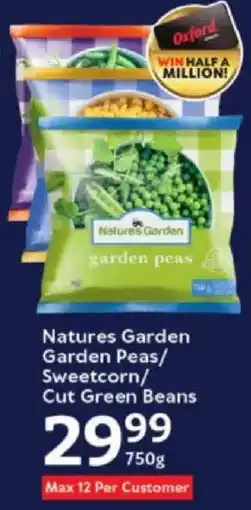 Oxford Freshmarket Natures Garden Garden Peas/ Sweetcorn/ Cut Green Beans offer