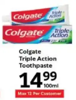 Oxford Freshmarket Colgate Triple Action Toothpaste offer