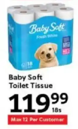 Oxford Freshmarket Baby Soft Toilet Tissue offer