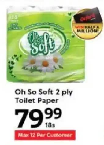 Oxford Freshmarket Oh So Soft 2 ply Toilet Paper offer