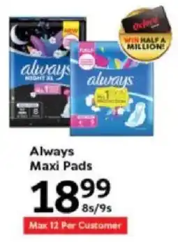 Oxford Freshmarket Always Maxi Pads offer