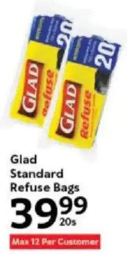 Oxford Freshmarket Glad Standard Refuse Bags offer