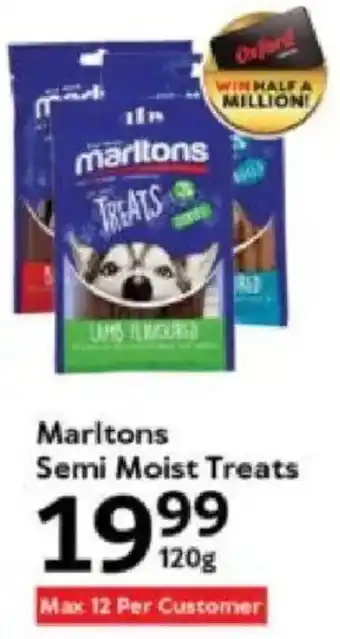 Oxford Freshmarket Marltons Semi Moist Treats offer