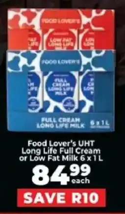 Food Lover's Market Food Lover's UHT Long Life Full Cream or Low Fat Milk offer