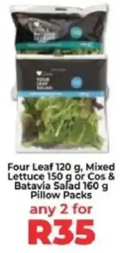 Food Lover's Market Four Leaf, Mixed Lettuce or Cos & Batavia Salad Pillow Packs offer