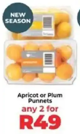 Food Lover's Market Apricot or Plum Punnets offer