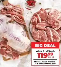Food Lover's Market Whole & Half Lamb offer