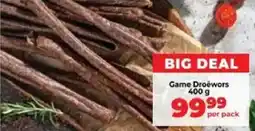 Food Lover's Market Game Droewors offer