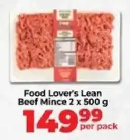 Food Lover's Market Food Lover's Lean Beef Mince offer
