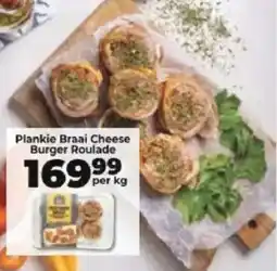 Food Lover's Market Plankie Braai Cheese Burger Roulade offer