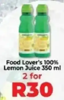Food Lover's Market Food Lover's 100% Lemon Juice offer