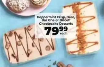 Food Lover's Market Peppermint Crisp, Oreo, Bar One or Biscoff Cheesecake Desserts offer