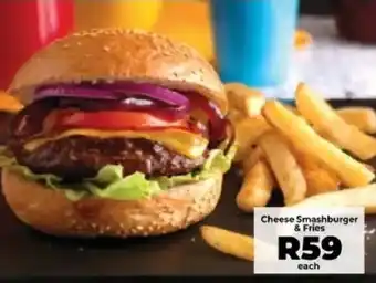 Food Lover's Market Cheese Smashburger & Fries offer
