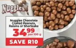 Food Lover's Market Nuggles Chocolate Coated Peanuts, Raisins or Shortcake offer