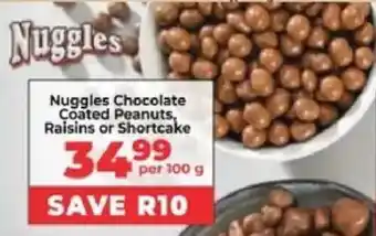 Food Lover's Market Nuggles Chocolate Coated Peanuts, Raisins or Shortcake offer