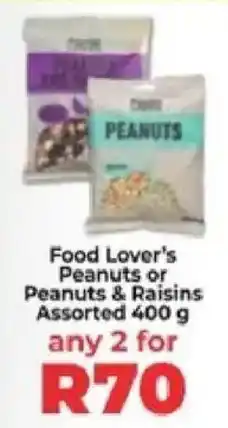 Food Lover's Market Food Lover's Peanuts or Peanuts & Raisins Assorted offer
