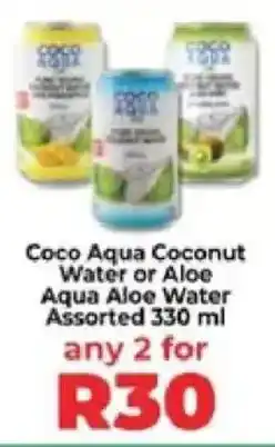 Food Lover's Market Coco Aqua Coconut Water or Aloe Aqua Aloe Water Assorted offer