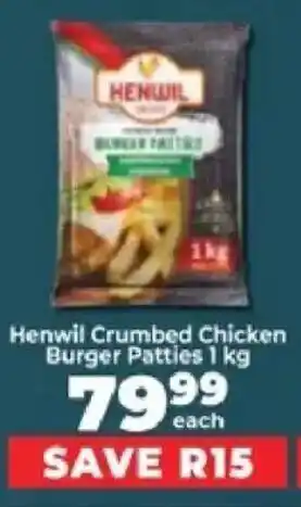 Food Lover's Market Henwil Crumbed Chicken Burger Patties offer