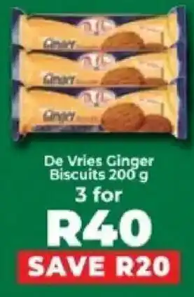 Food Lover's Market De Vries Ginger Biscuits offer