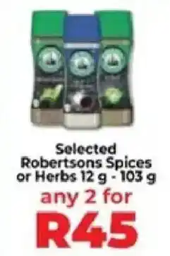 Food Lover's Market Selected Robertsons Spices or Herbs offer