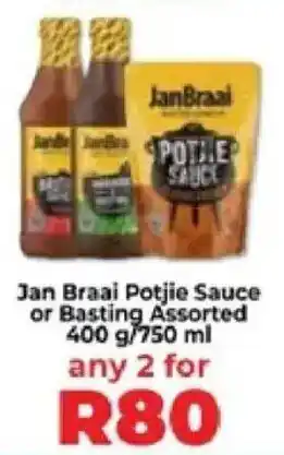 Food Lover's Market Jan Braai Potjie Sauce or Basting Assorted offer