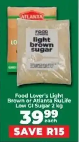 Food Lover's Market Food Lover's Light Brown or Atlanta NuLife Low GI Sugar offer