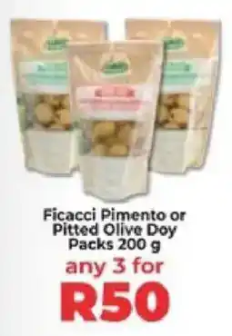 Food Lover's Market Ficacci Pimento or Pitted Olive Doy Packs offer