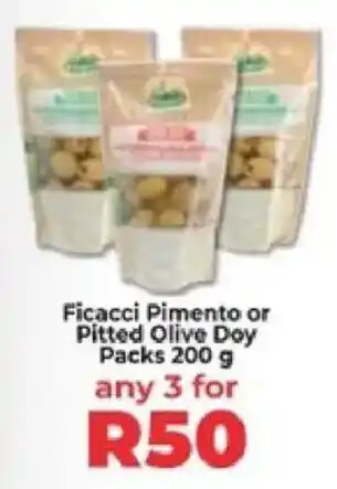 Food Lover's Market Ficacci Pimento or Pitted Olive Doy Packs offer