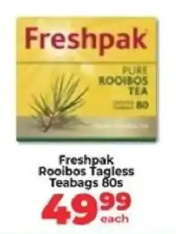 Food Lover's Market Freshpak Rooibos Tagless Teabags offer