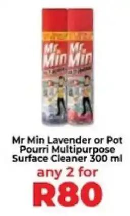 Food Lover's Market Mr Min Lavender or Pot Pourri Multipurpose Surface Cleaner offer