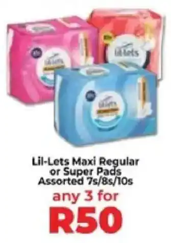 Food Lover's Market Lil-Lets Maxi Regular or Super Pads Assorted offer