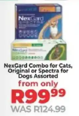 Food Lover's Market NexGard Combo for Cats, Original or Spectra for Dogs Assorted offer