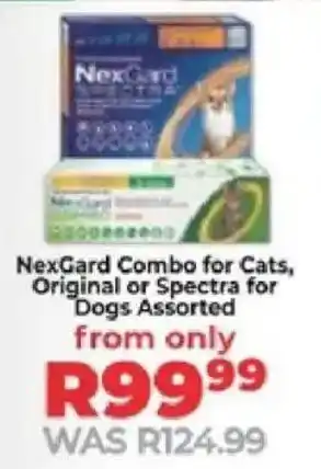 Food Lover's Market NexGard Combo for Cats, Original or Spectra for Dogs Assorted offer
