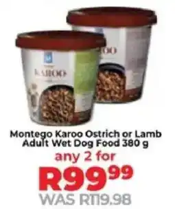 Food Lover's Market Montego Karoo Ostrich or Lamb Adult Wet Dog Food offer