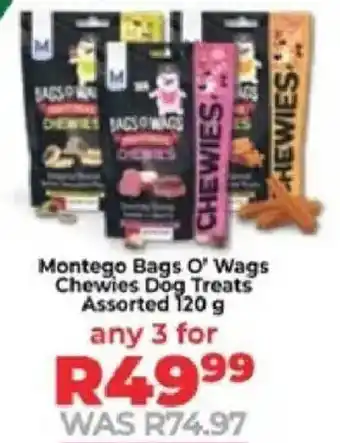 Food Lover's Market Montego Bags O' Wags Chewies Dog Treats Assorted offer