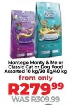 Food Lover's Market Montego Monty & Me or Classic Cat or Dog Food Assorted offer