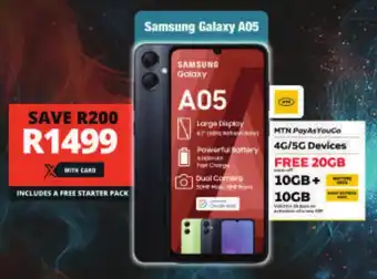 Checkers Samsung Galaxy A05 offer