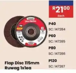 Africa Cash and Carry Flap Disc Ruwag offer