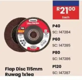Africa Cash and Carry Flap Disc Ruwag offer