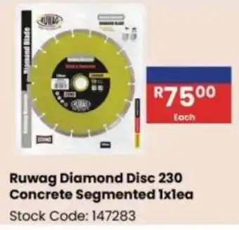 Africa Cash and Carry Ruwag Diamond Disc 230 Concrete Segmented offer
