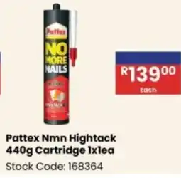 Africa Cash and Carry Pattex Nmn Hightack Cartridge offer