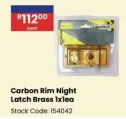 Africa Cash and Carry Carbon Rim Night Latch Brass offer