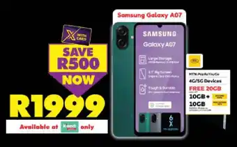 Shoprite Samsung Galaxy A07 offer