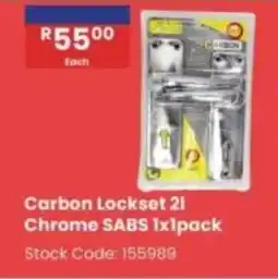 Africa Cash and Carry Carbon Lockset 2l Chrome SABS offer