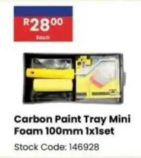 Africa Cash and Carry Carbon Paint Tray Mini Foam offer