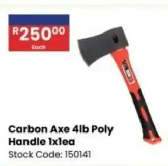 Africa Cash and Carry Carbon Axe 4lb Poly Handle offer